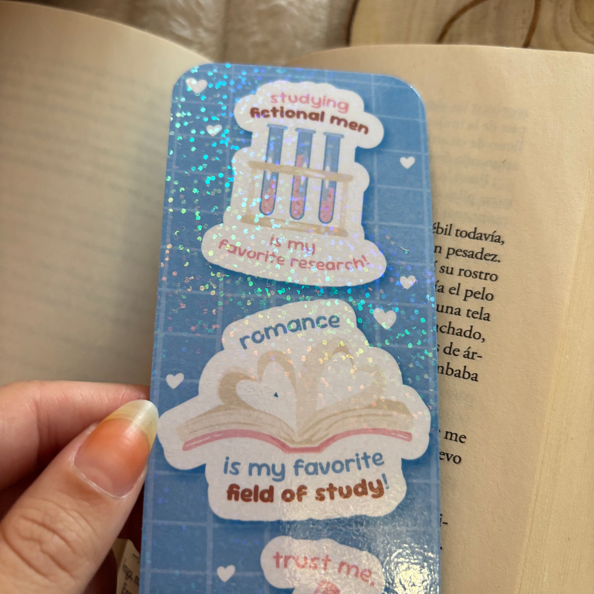 Pack 2 marcapáginas inspirados en La hipótesis del amor holográficos