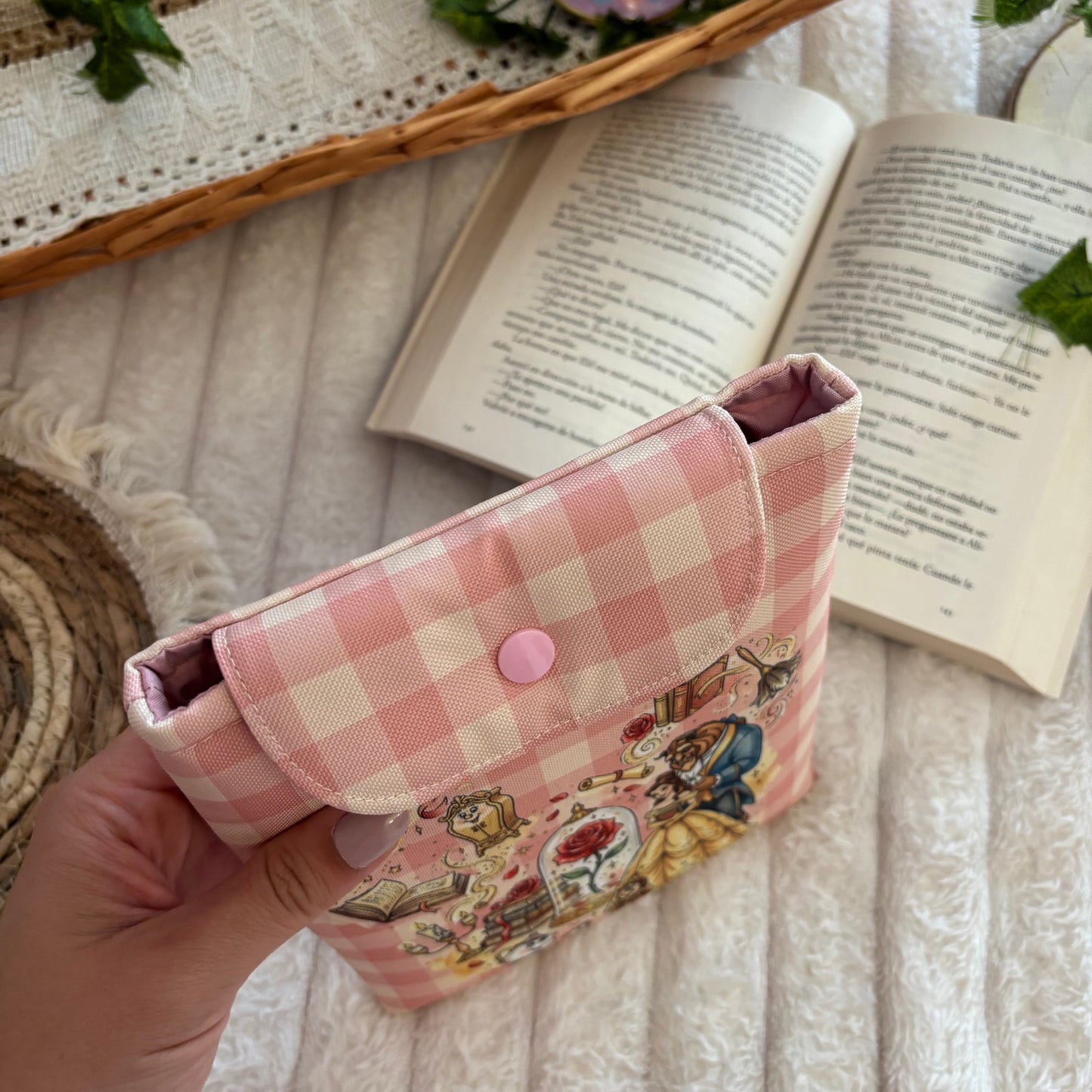 Funda kindle/kobo érase una vez Bella y Bestia impermeable