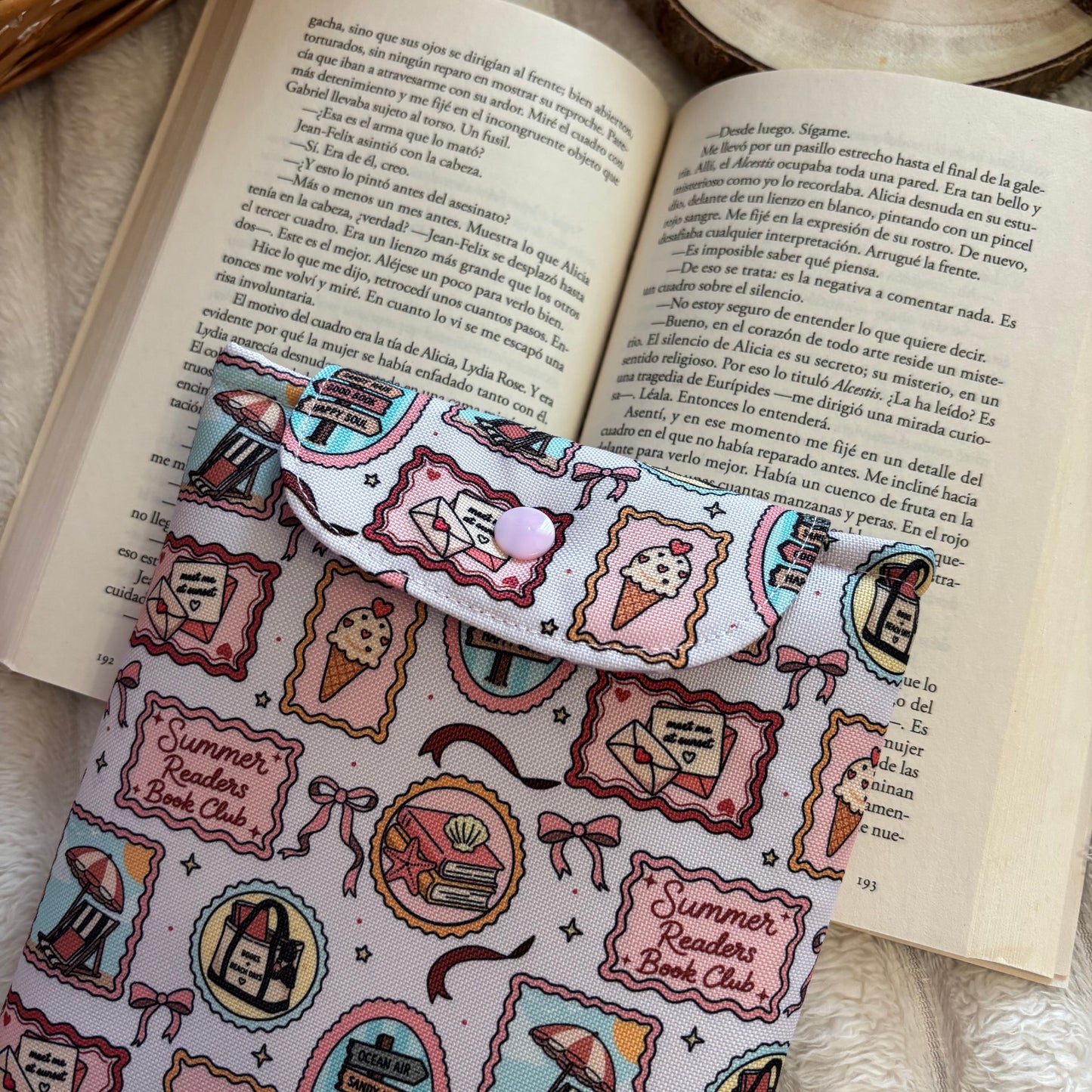 Funda kindle/kobo libra colour summer readers club impermeable