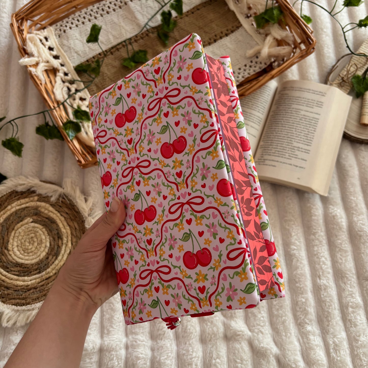 Funda ajustable cerezitas impermeable