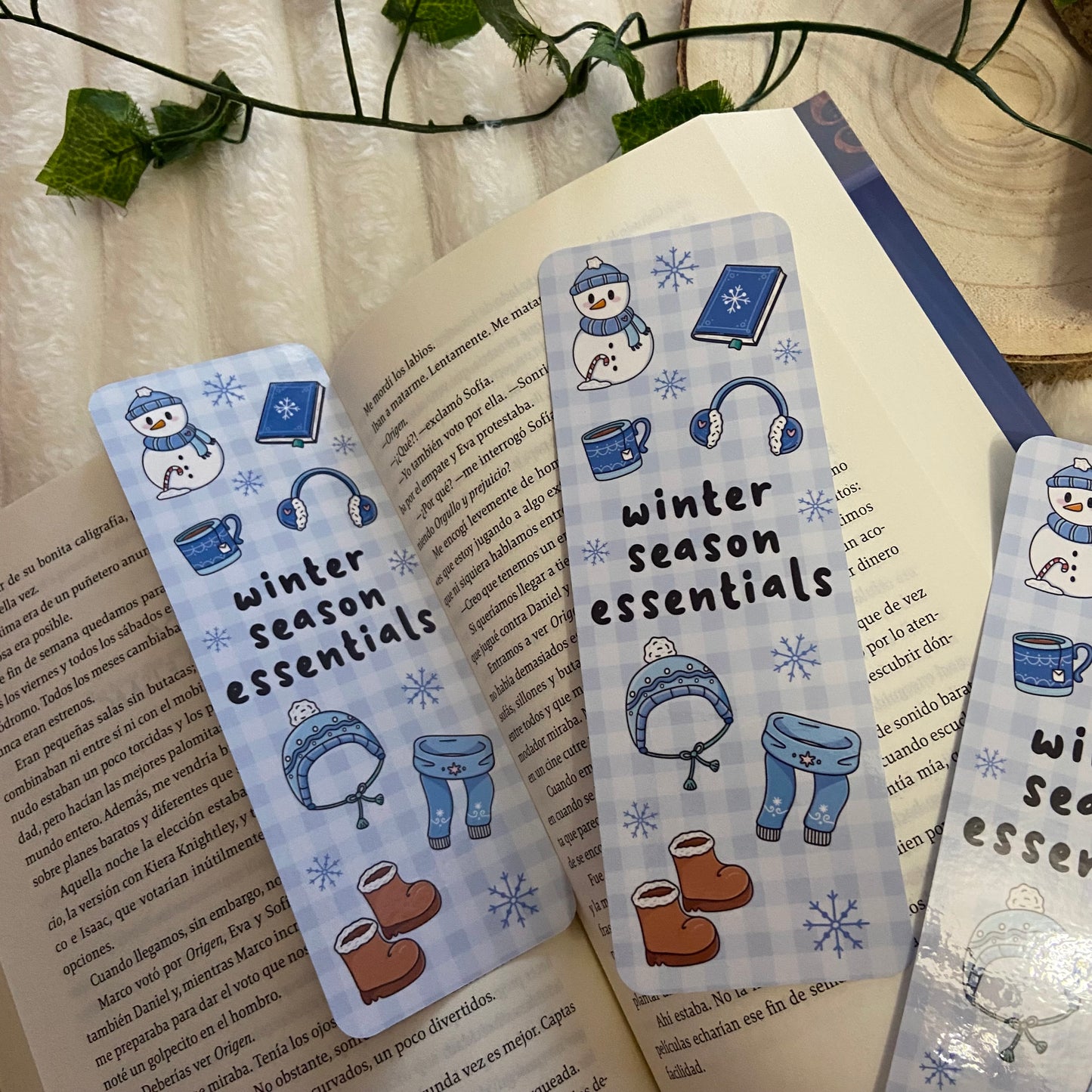 Marcapáginas Winter season essentials