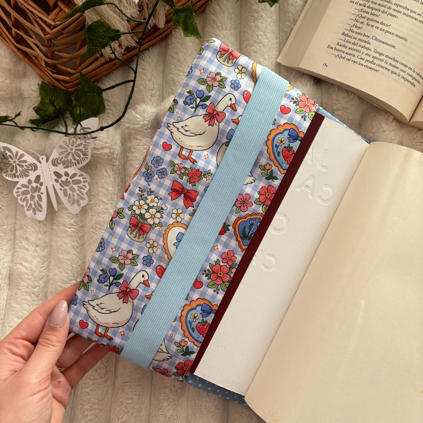 Funda ajustable primavera vichy