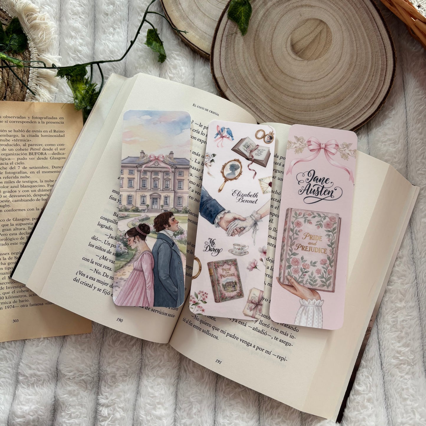 Pack 3 marcapáginas Orgullo y prejuicio