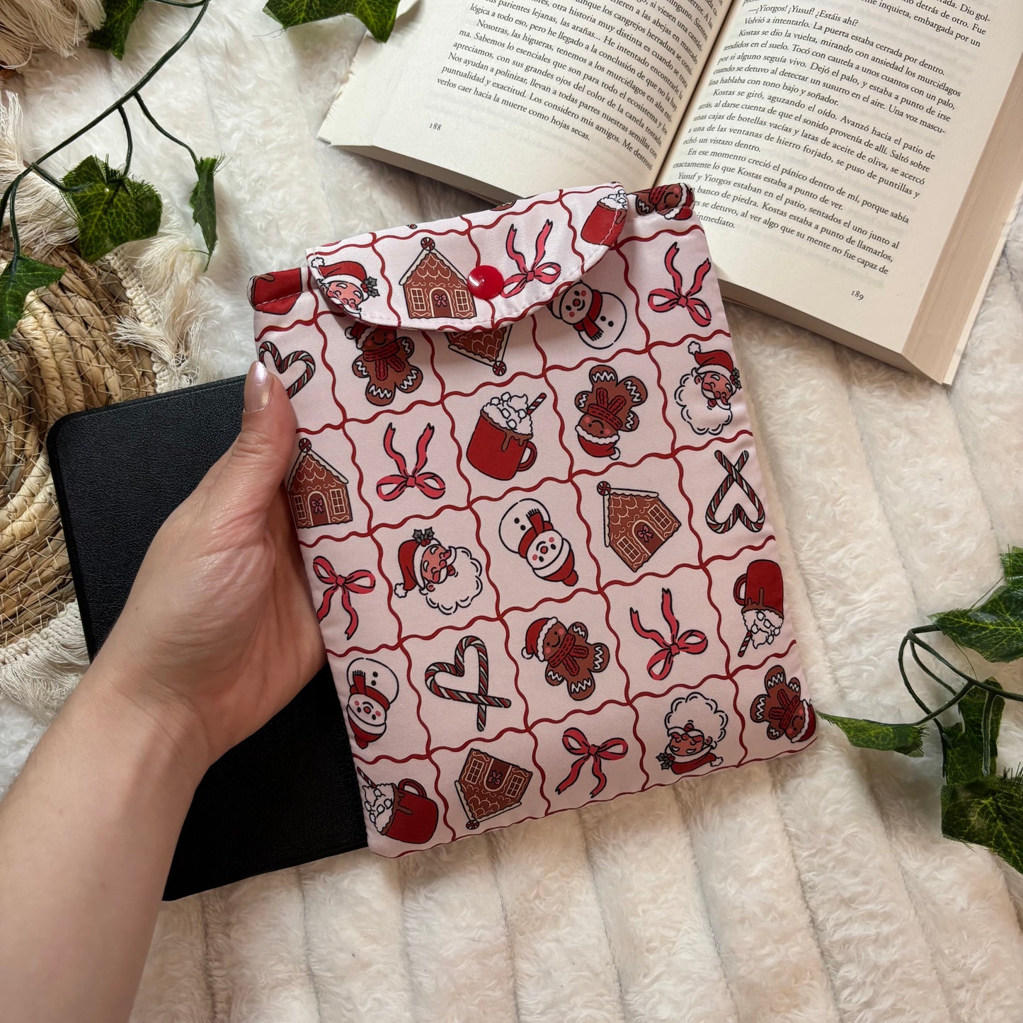 Funda kindle/kobo libra colour Santa Claus is coming to town