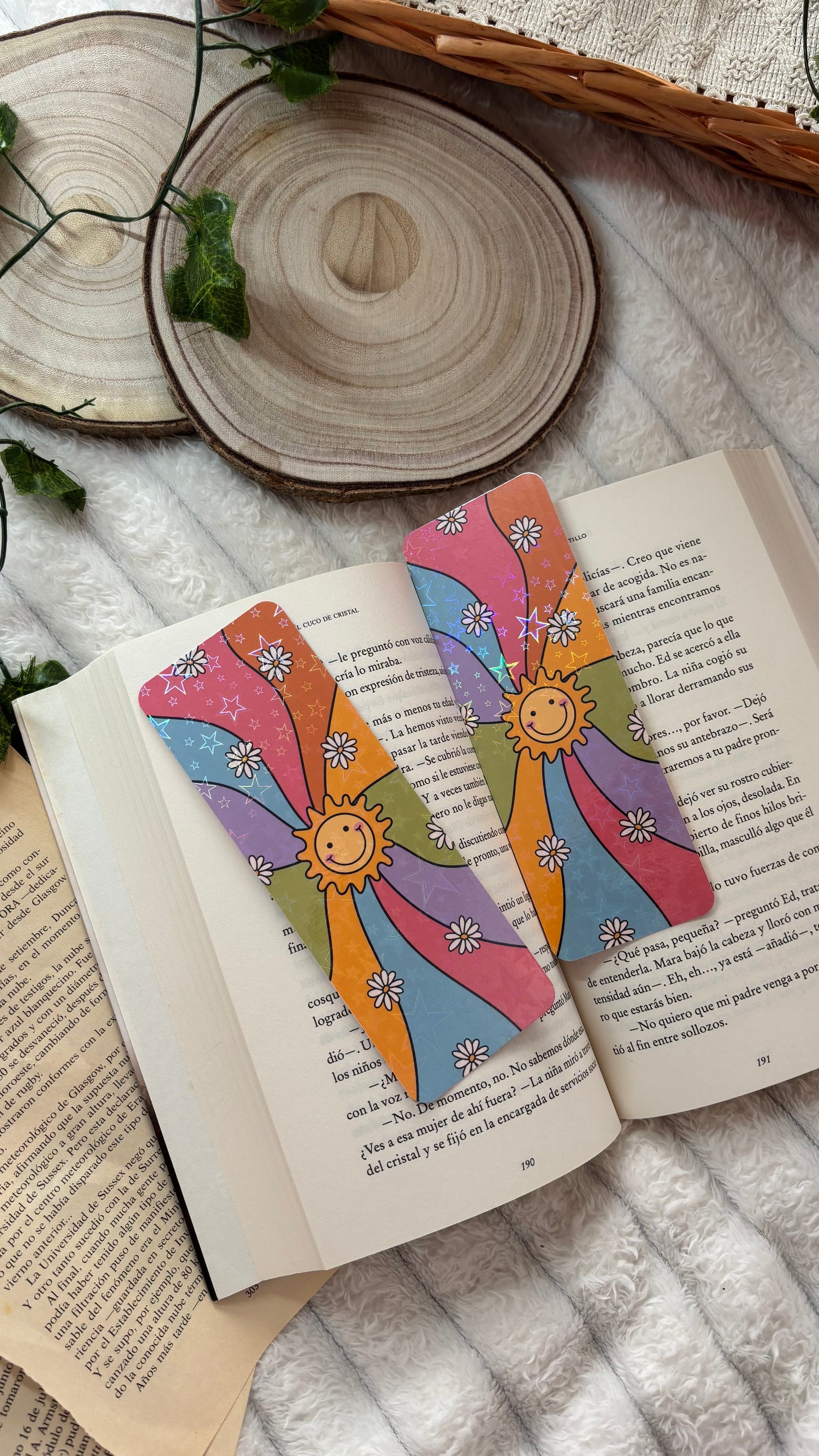 Marcapáginas el sol holográfico