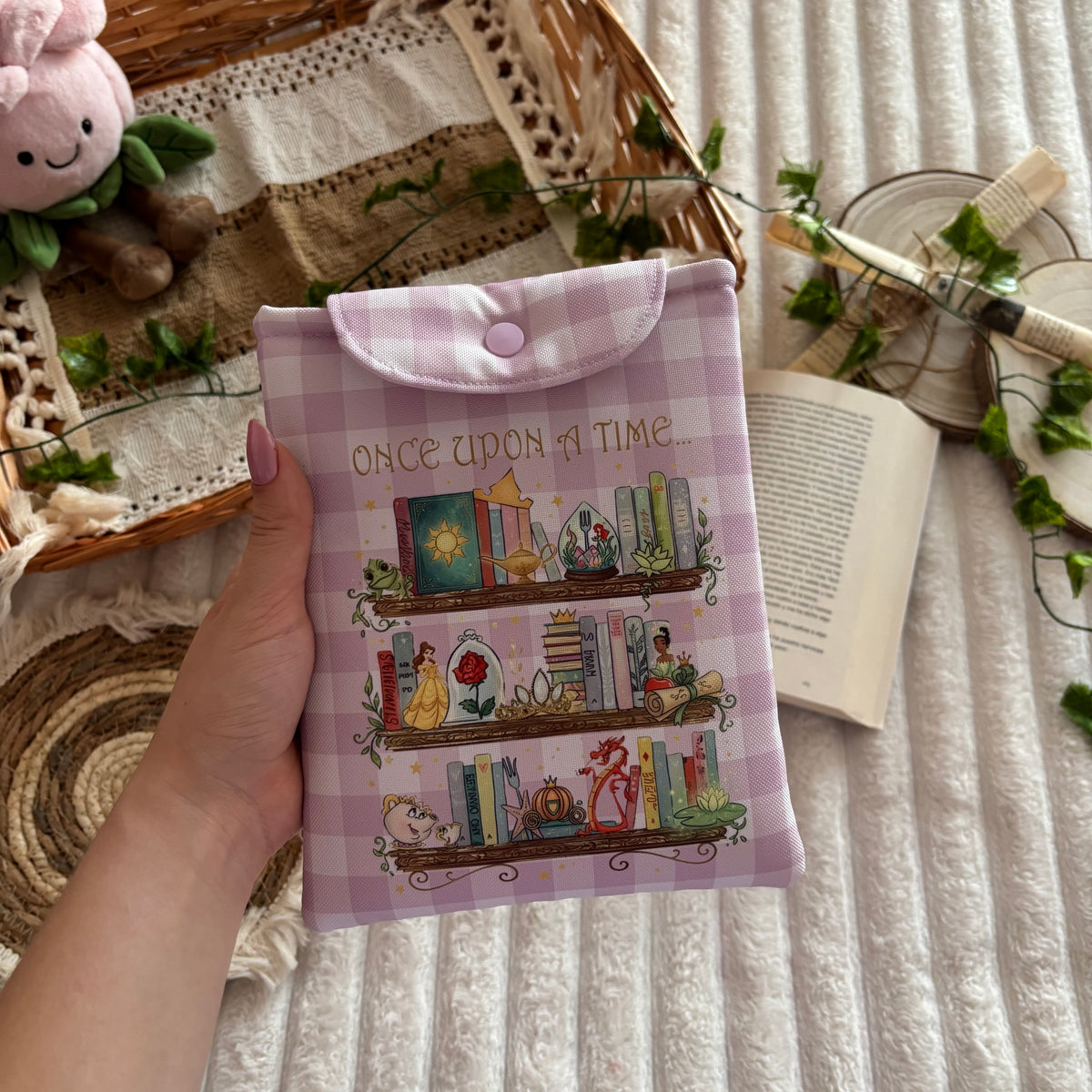 Funda kindle/kobo estantería princesas Disney impermeable