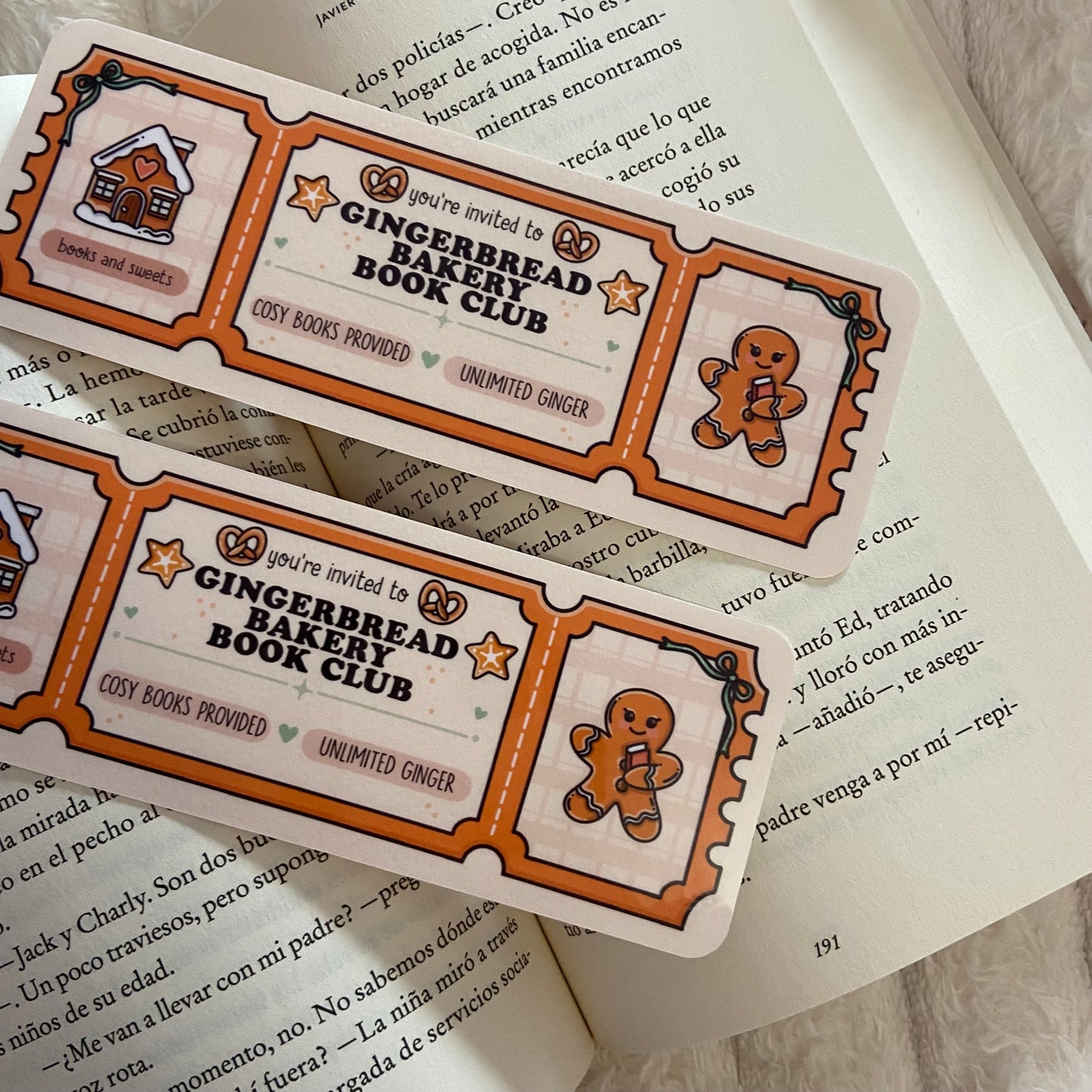 Marcapáginas Gingerbread bakery book club