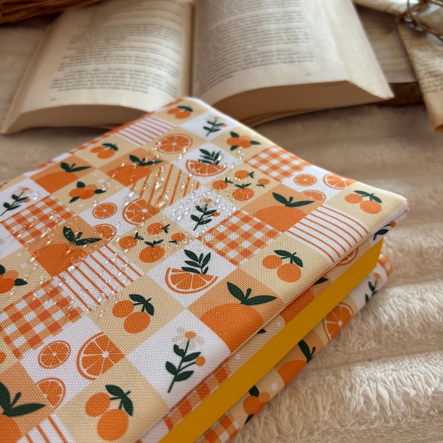 Funda ajustable naranjada impermeable