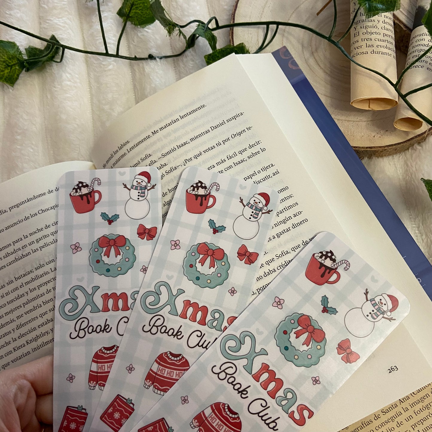Marcapáginas Xmas bookclub