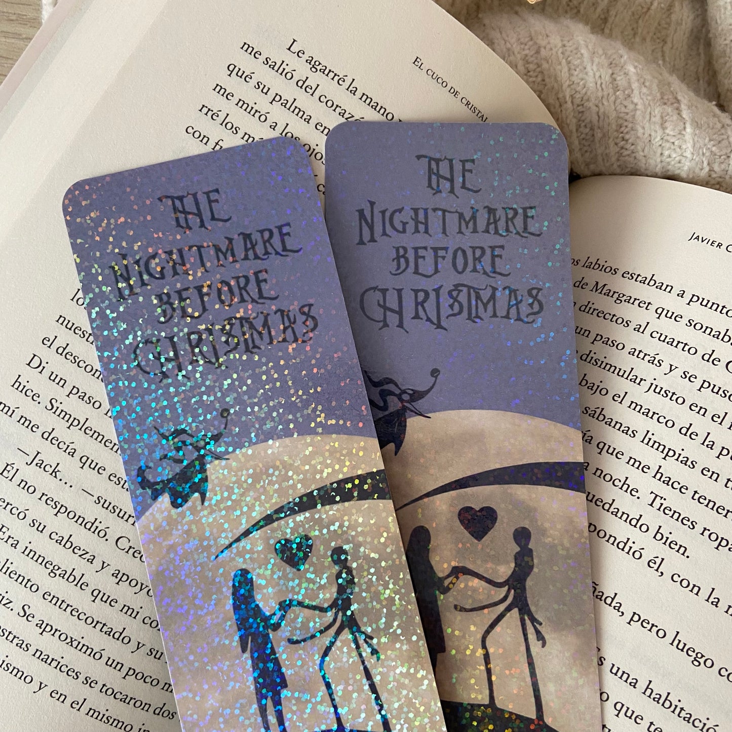 Marcapáginas holográfico The nightmare before Christmas