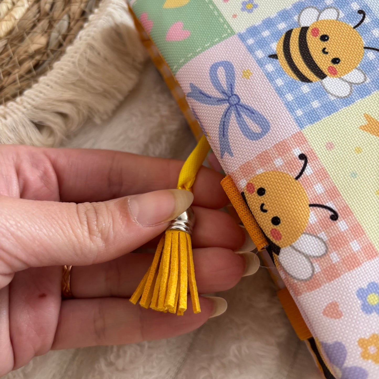 Funda ajustable abejitas impermeable