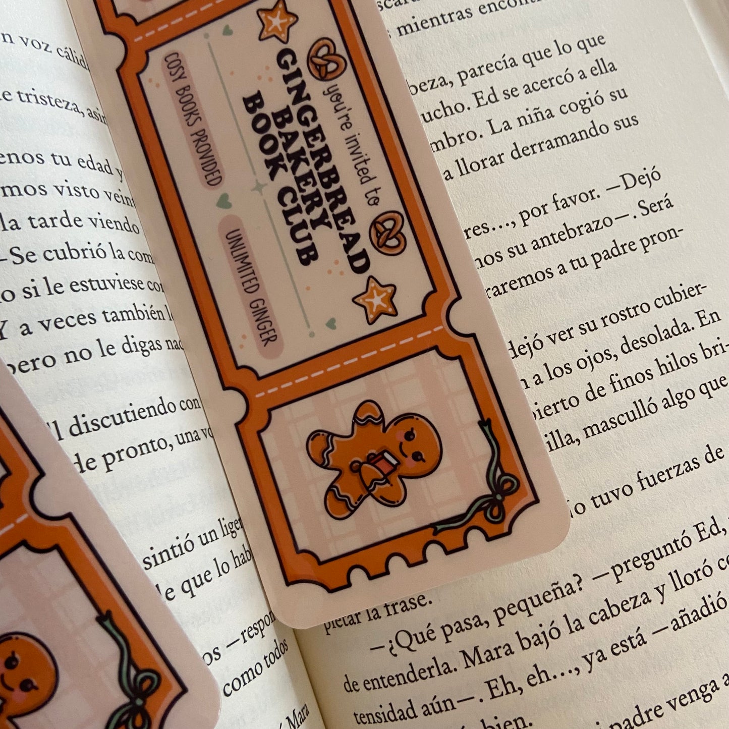 Marcapáginas Gingerbread bakery book club