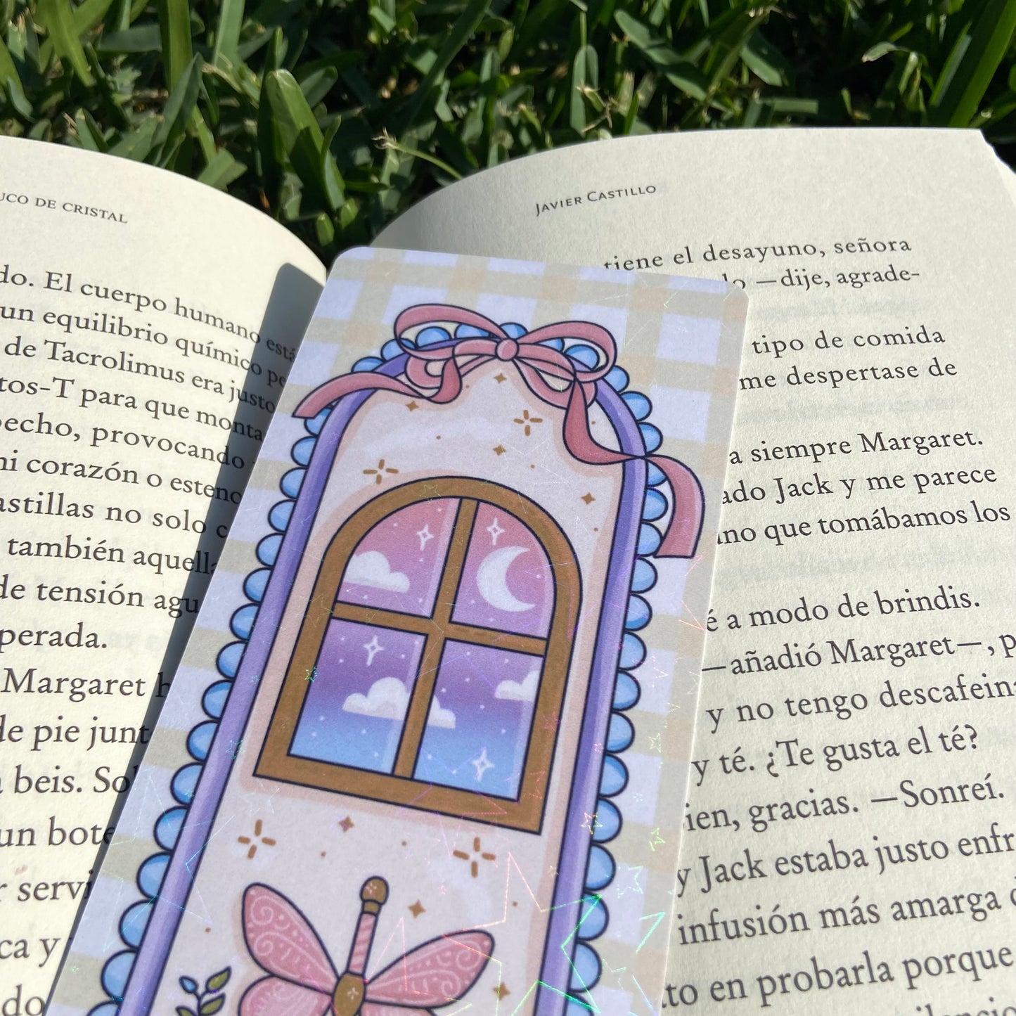 Marcapáginas holográfico espada de luz
