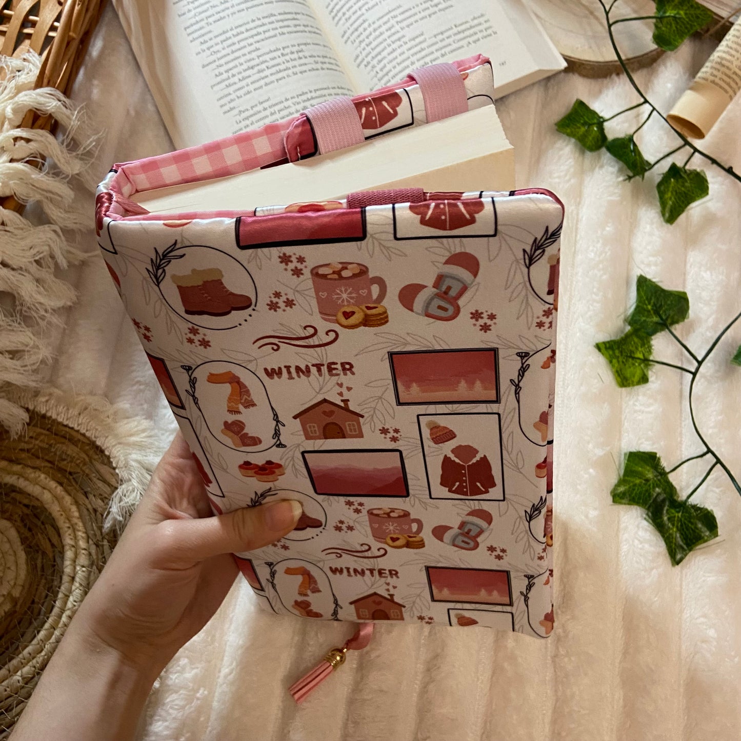 Funda ajustable hello pink winter