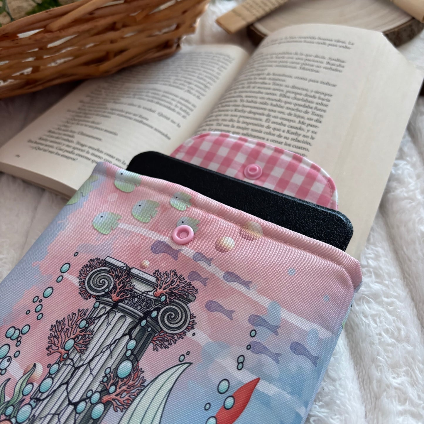 Funda kindle/kobo libra colour La sirenita under the sea impermeable
