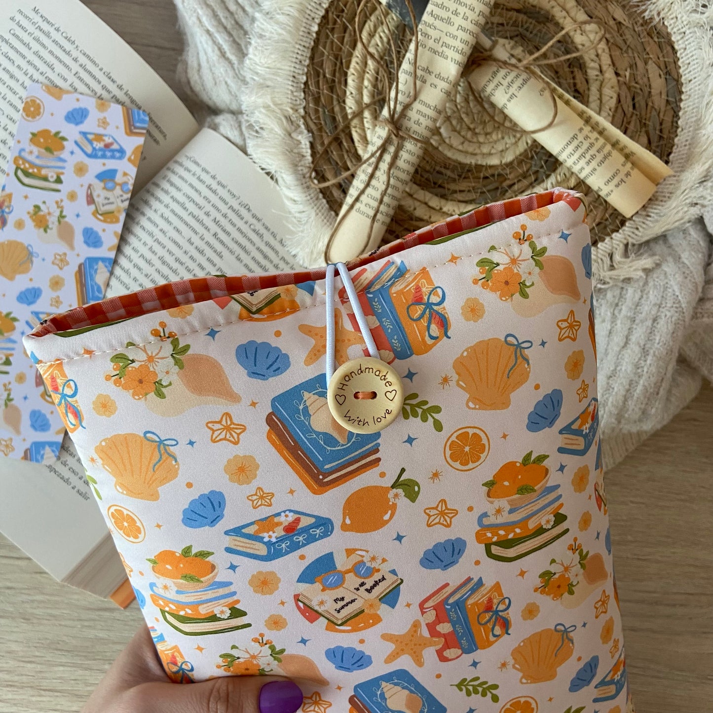 Funda literaria summer and books