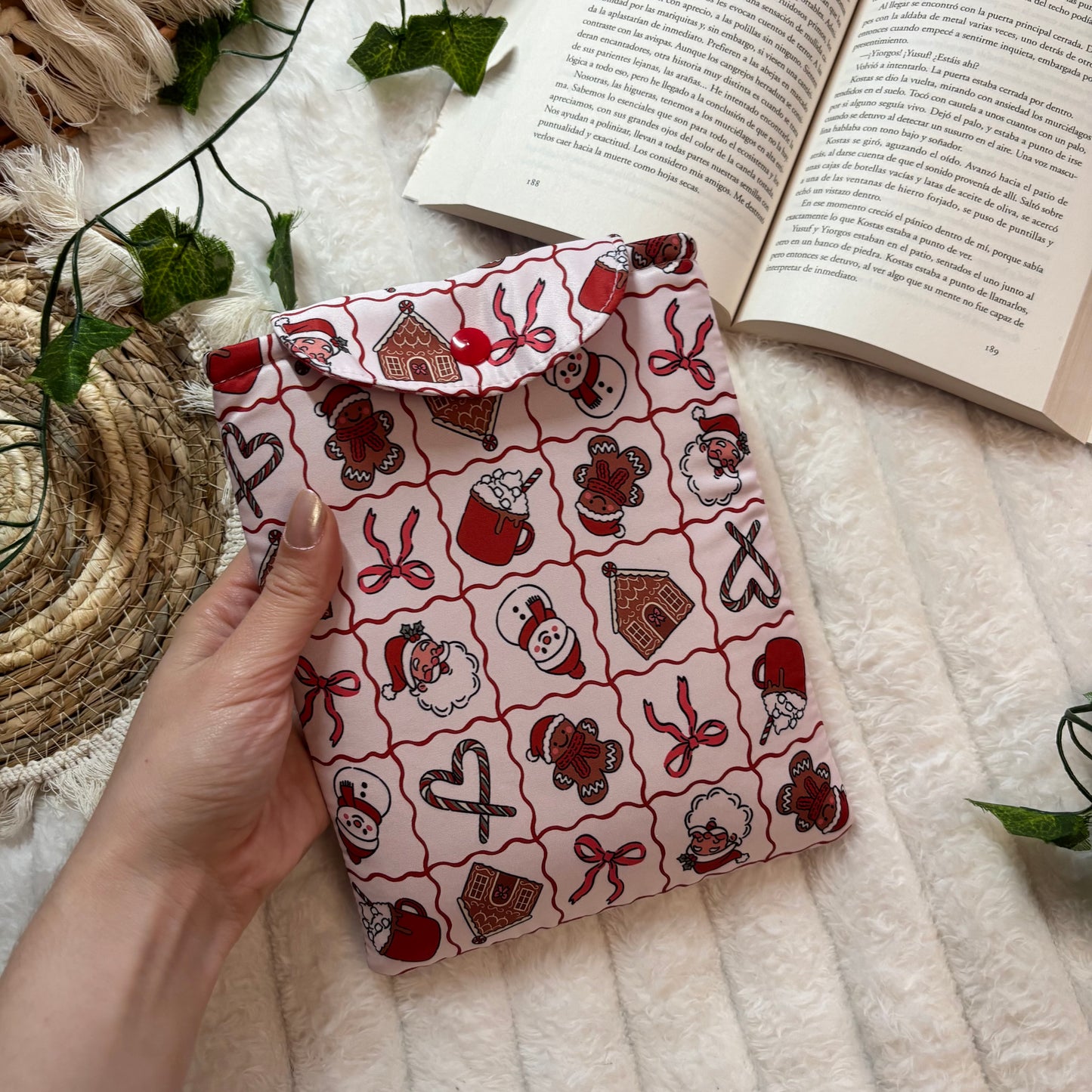 Funda kindle/kobo libra colour Santa Claus is coming to town