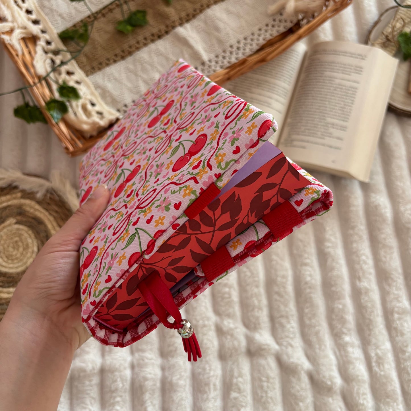 Funda ajustable cerezitas impermeable