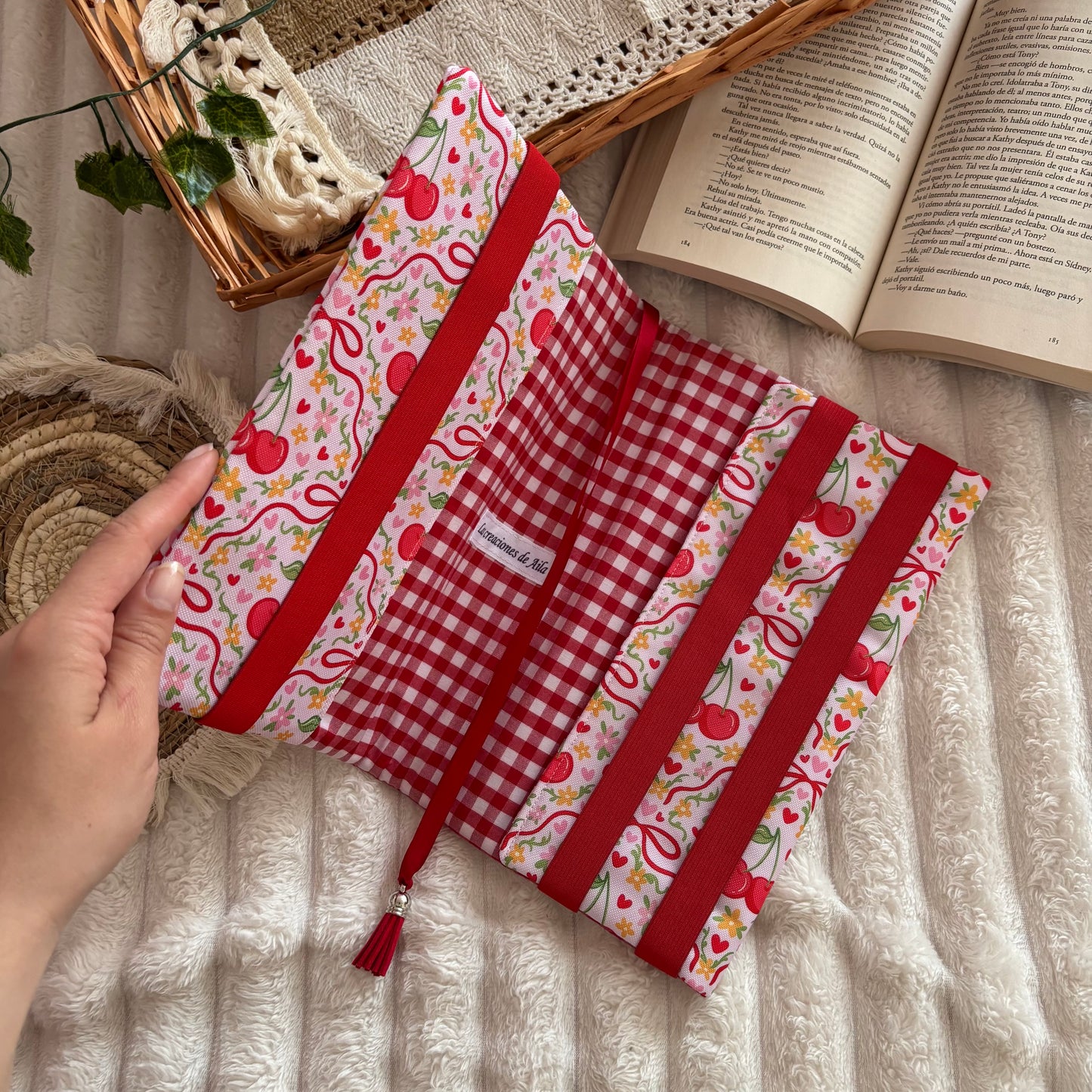 Funda ajustable cerezitas impermeable