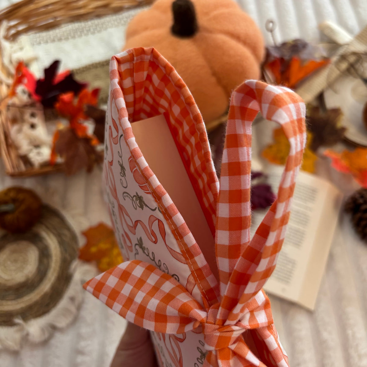 Funda literaria cute pumpkin