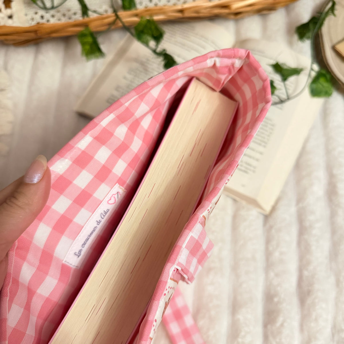 Funda literaria Gingerbread con lazo