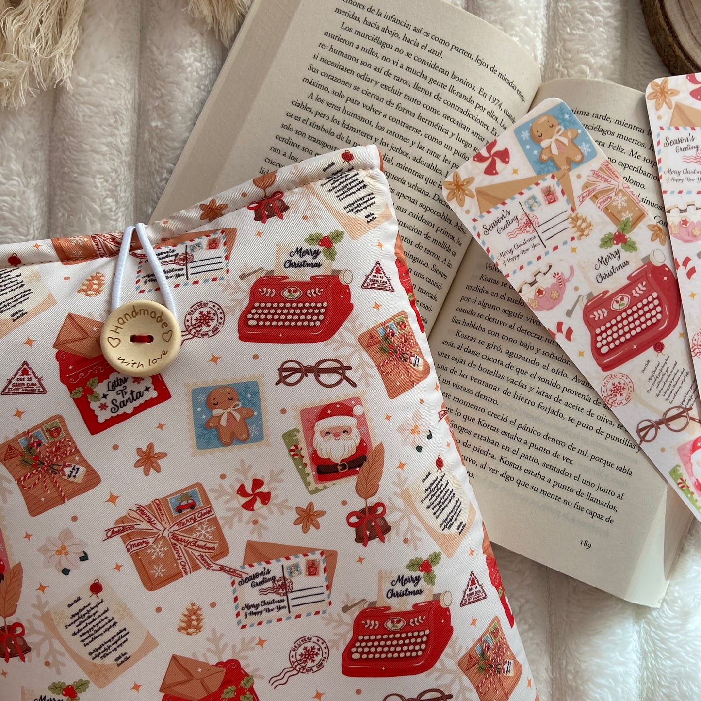 Funda literaria carta a santa claus
