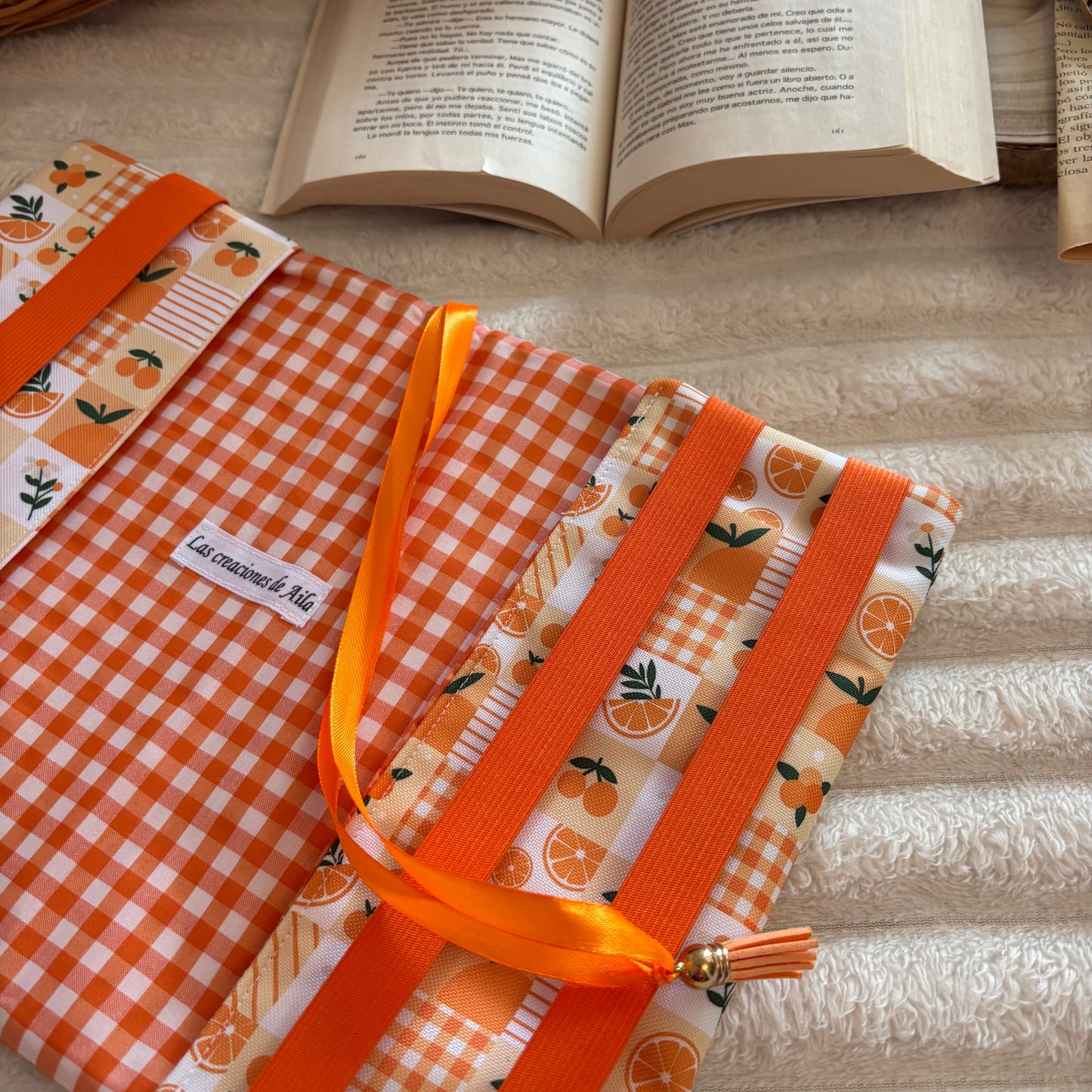 Funda ajustable naranjada impermeable