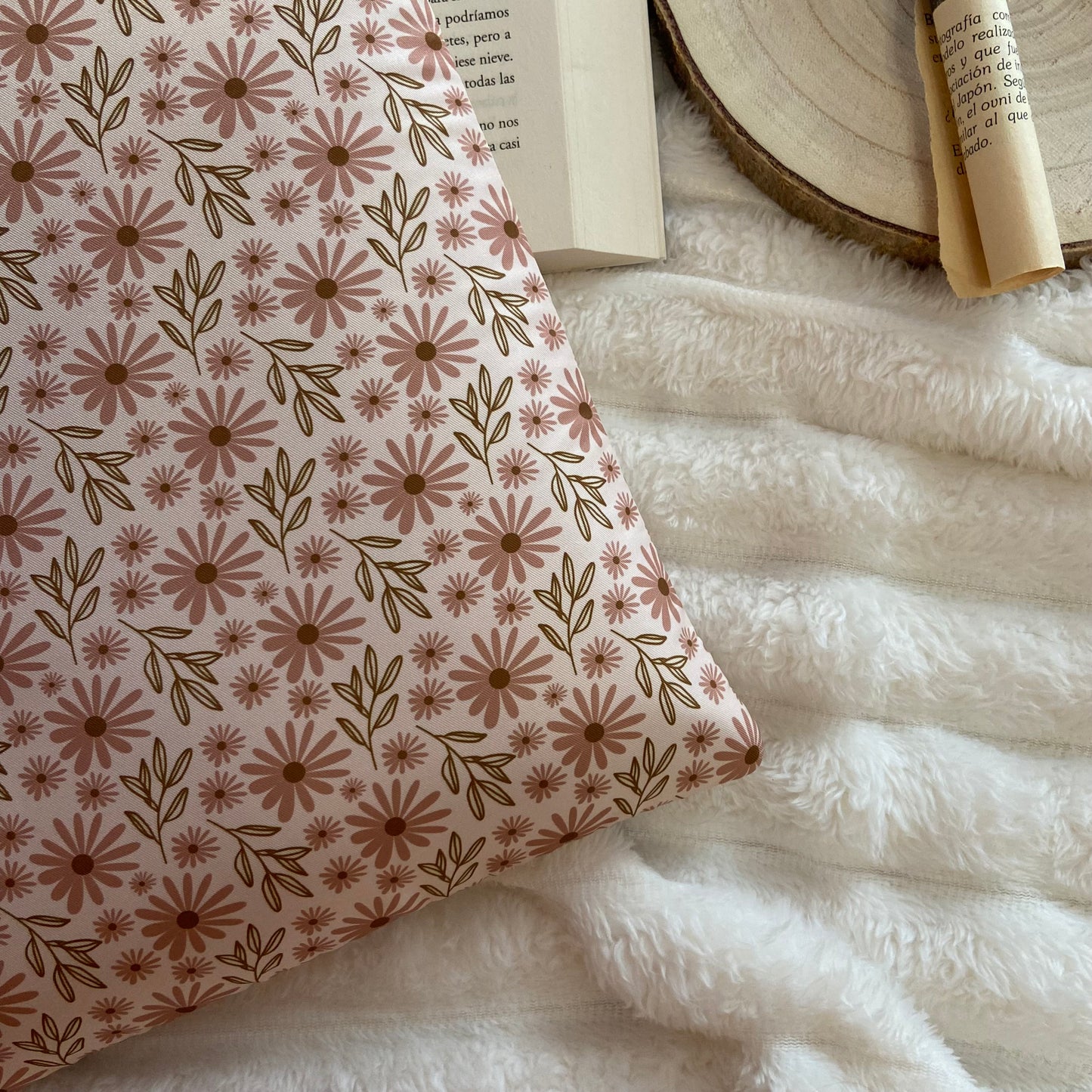 Funda literaria daisy flowers