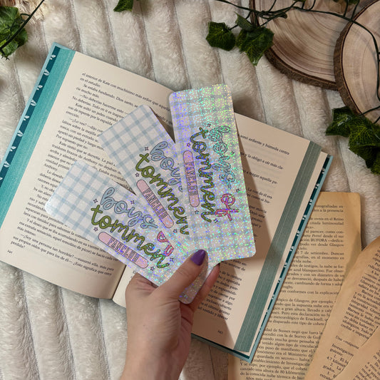 Marcapáginas Boys of Tommen bookclub holográfico