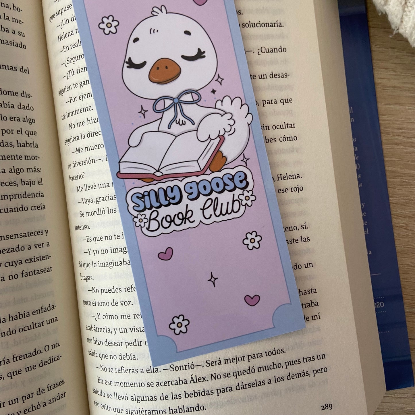 Marcapáginas Silly goose bookclub
