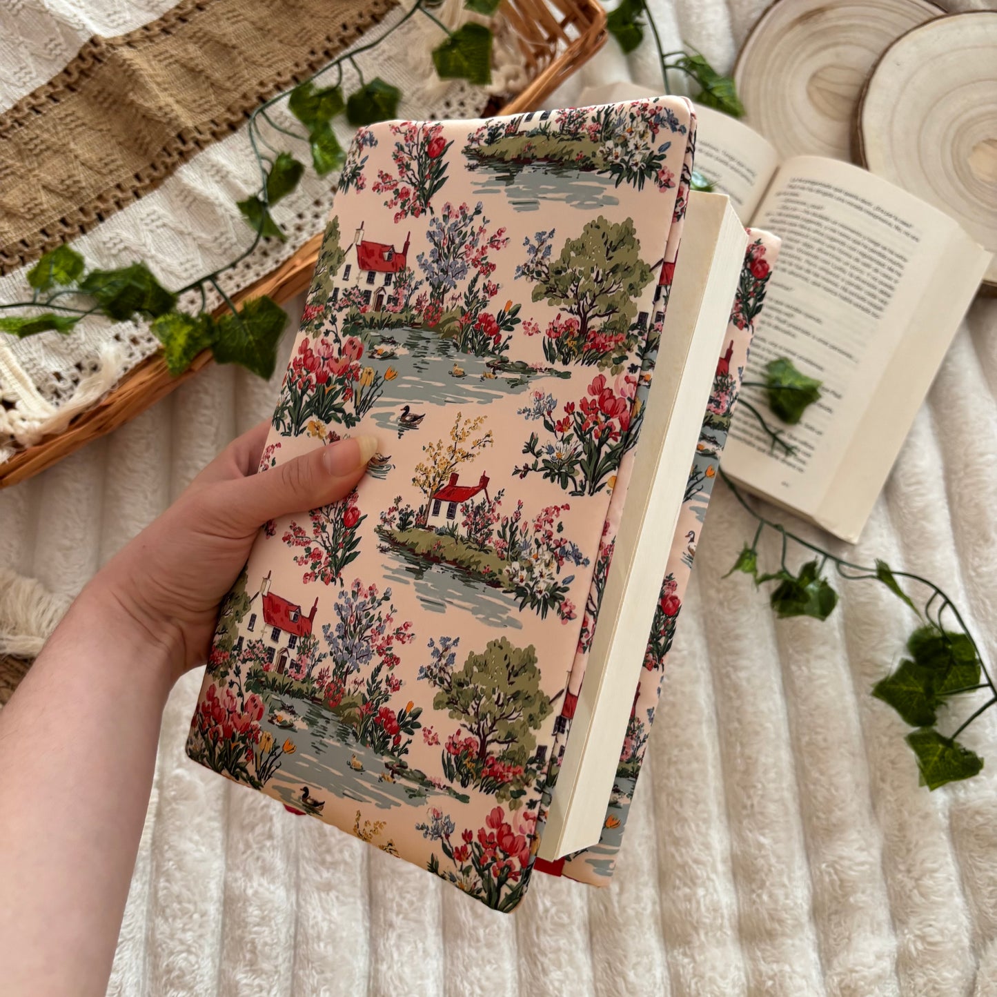 Funda ajustable pueblo primaveral