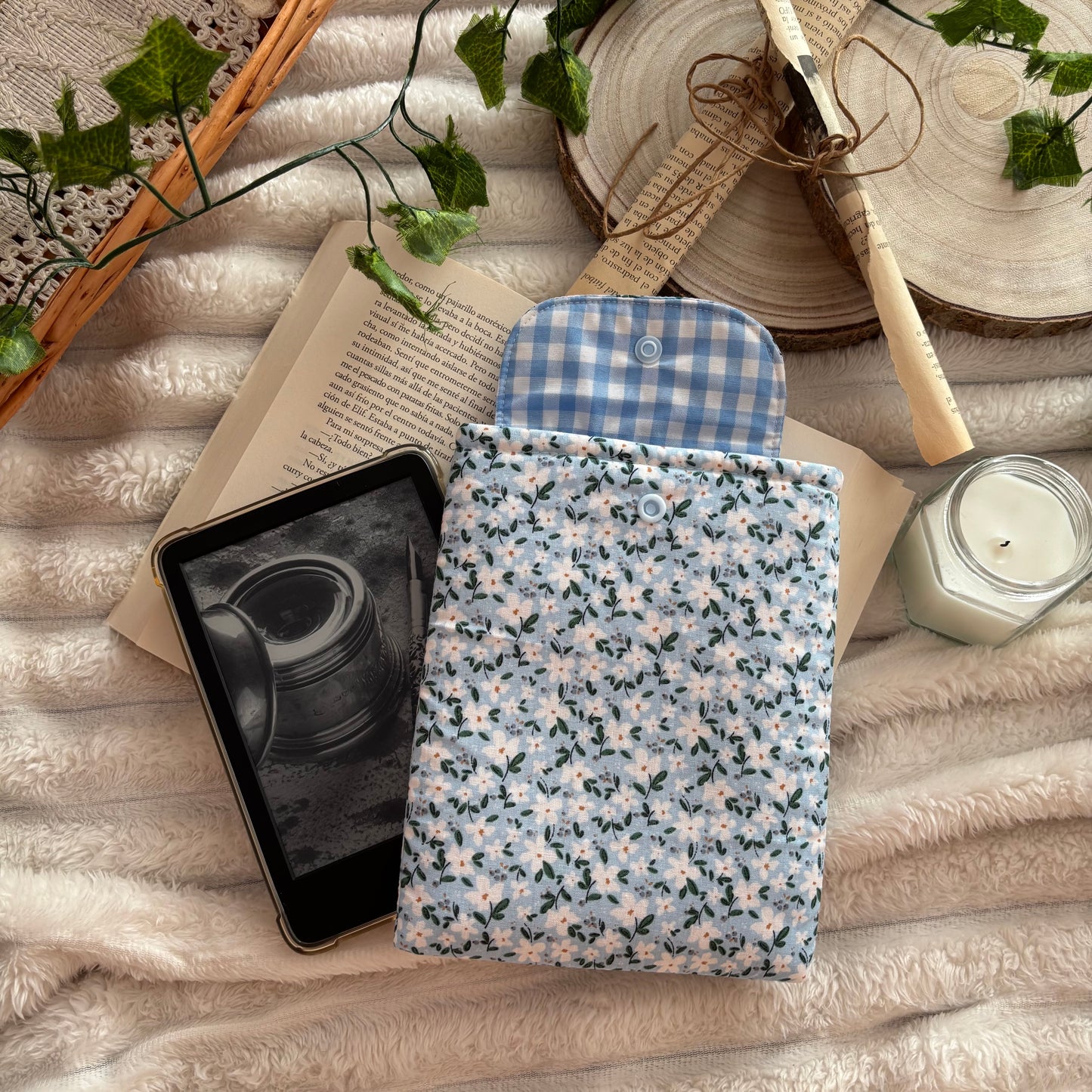 Funda para ebook Margaret en azul