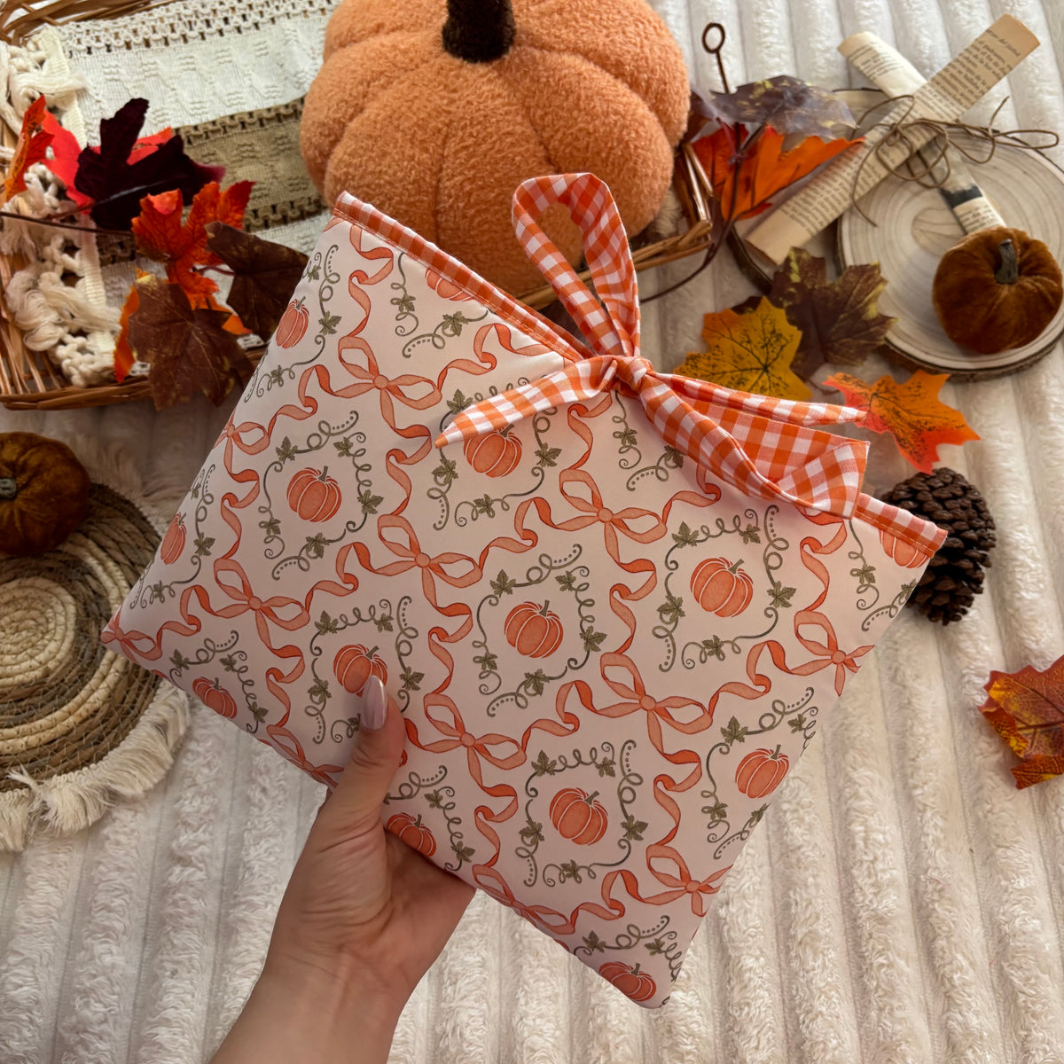 Funda literaria cute pumpkin