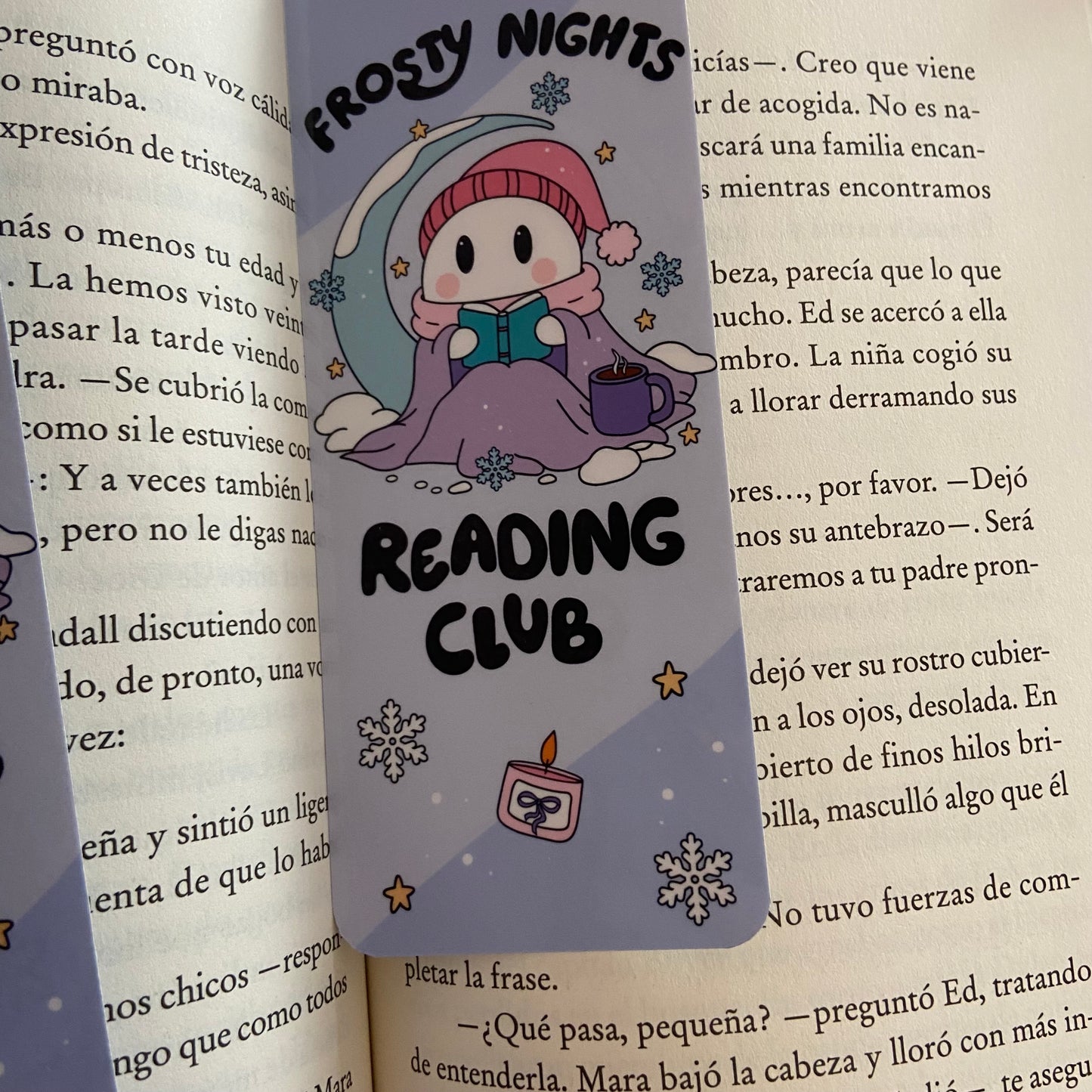 Marcapáginas Frosty nights reading club