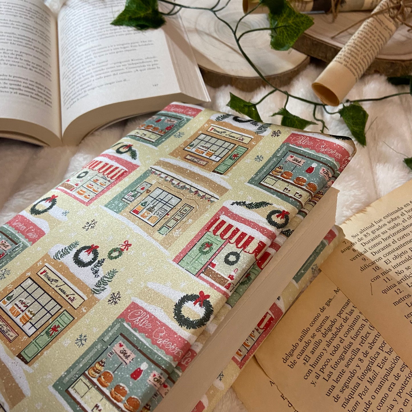 Funda ajustable tiendas navideñas