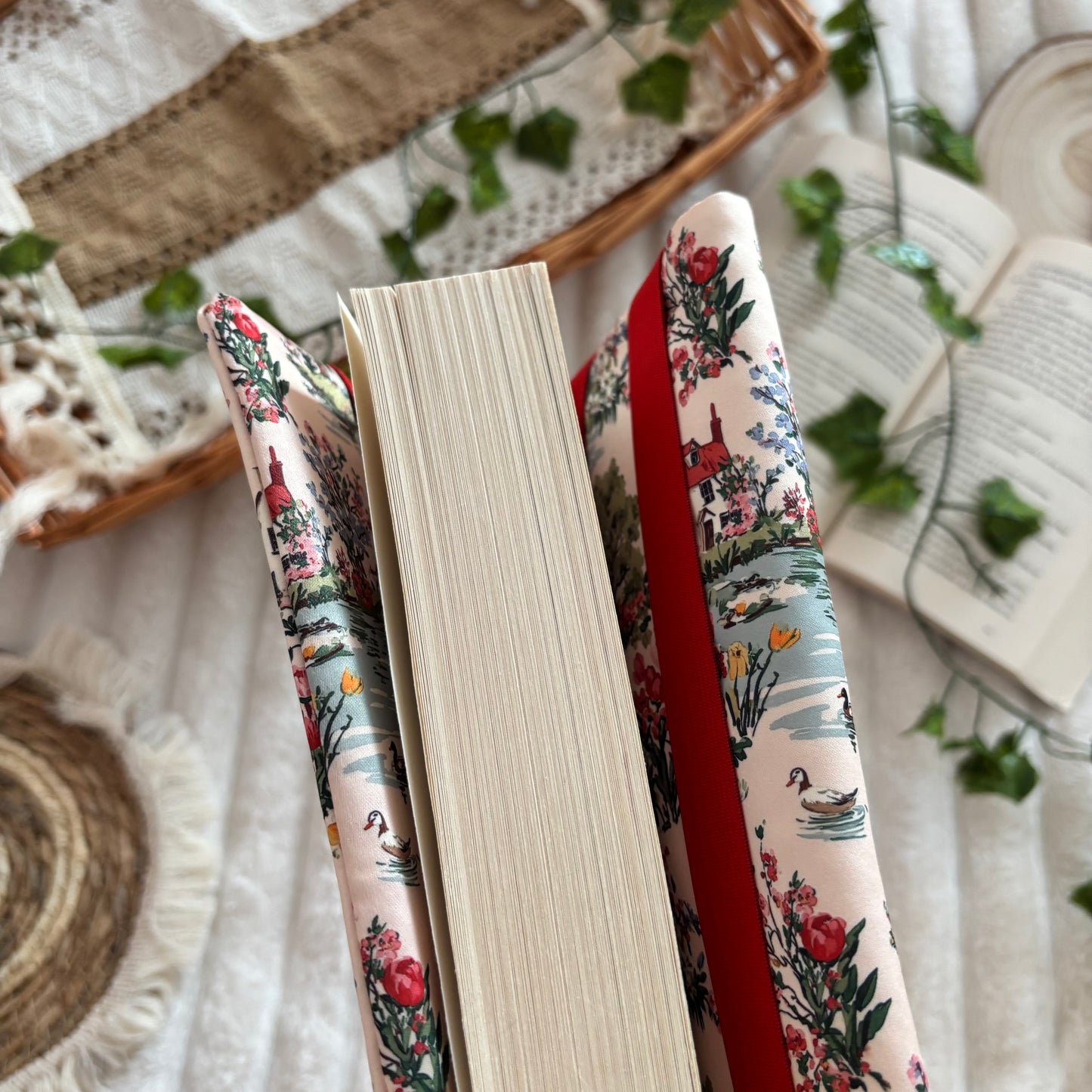 Funda ajustable pueblo primaveral