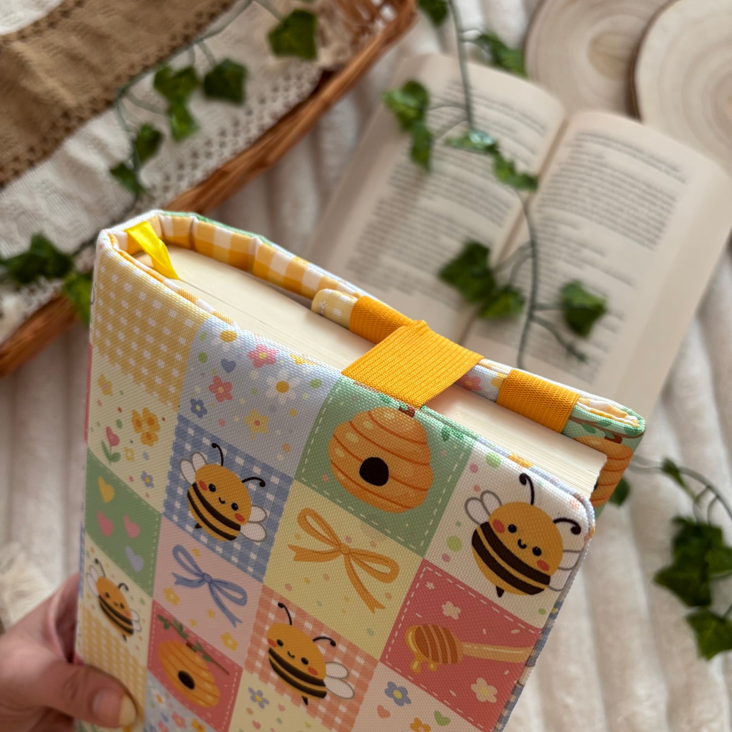 Funda ajustable abejitas impermeable