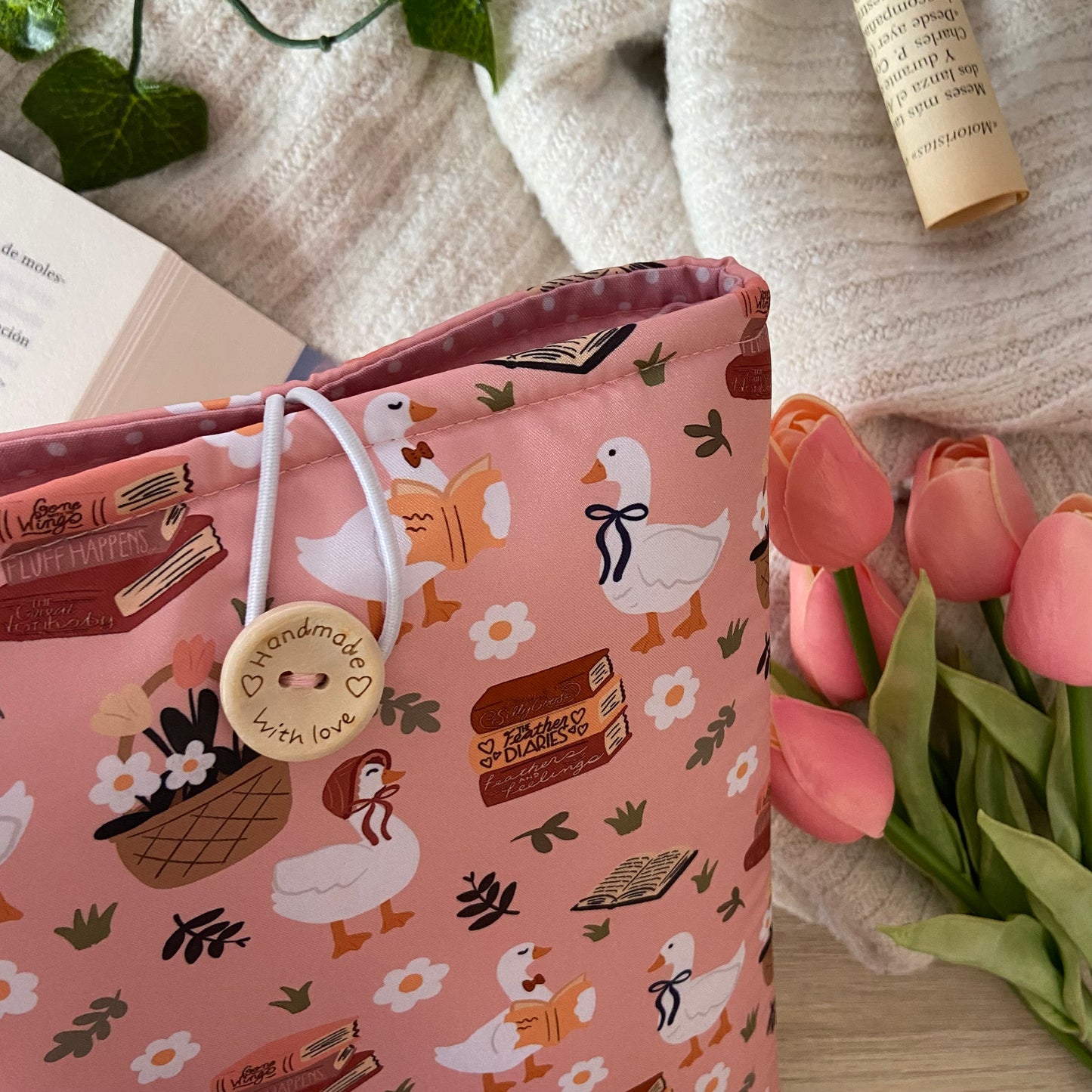 Funda literaria ocas primaverales