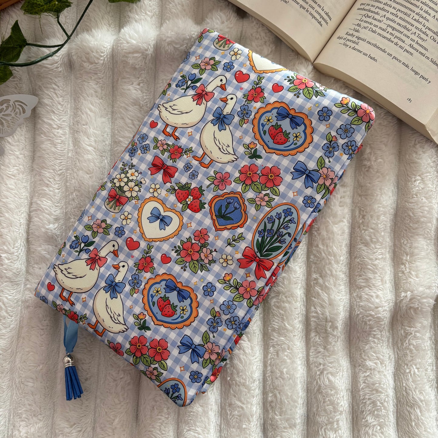 Funda ajustable primavera vichy