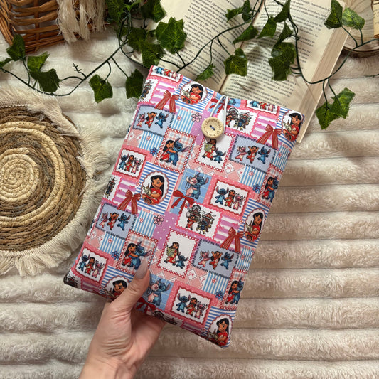 Funda literaria Lilo, Stitch y Angel