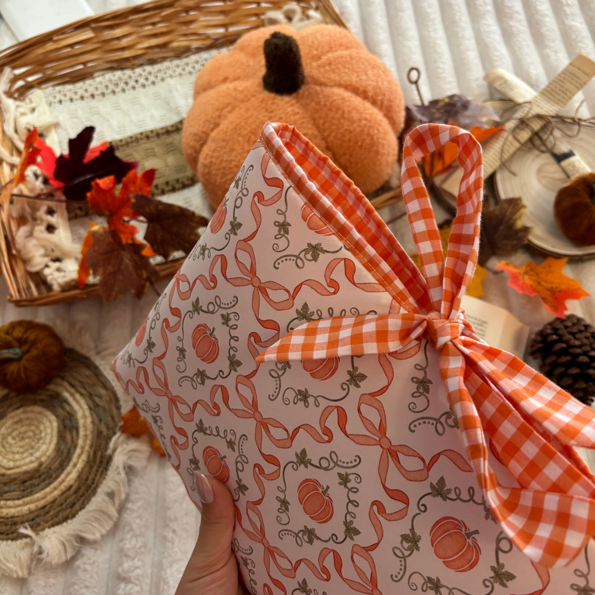 Funda literaria cute pumpkin
