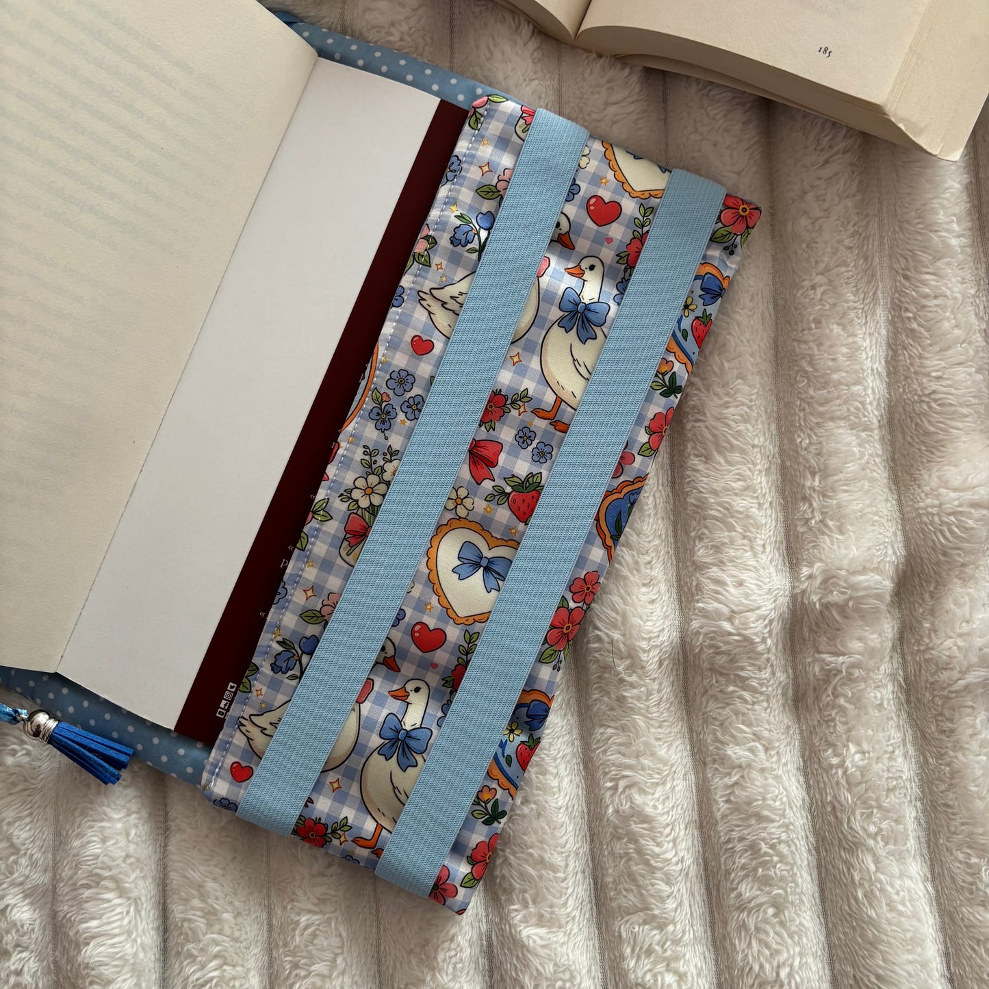 Funda ajustable primavera vichy