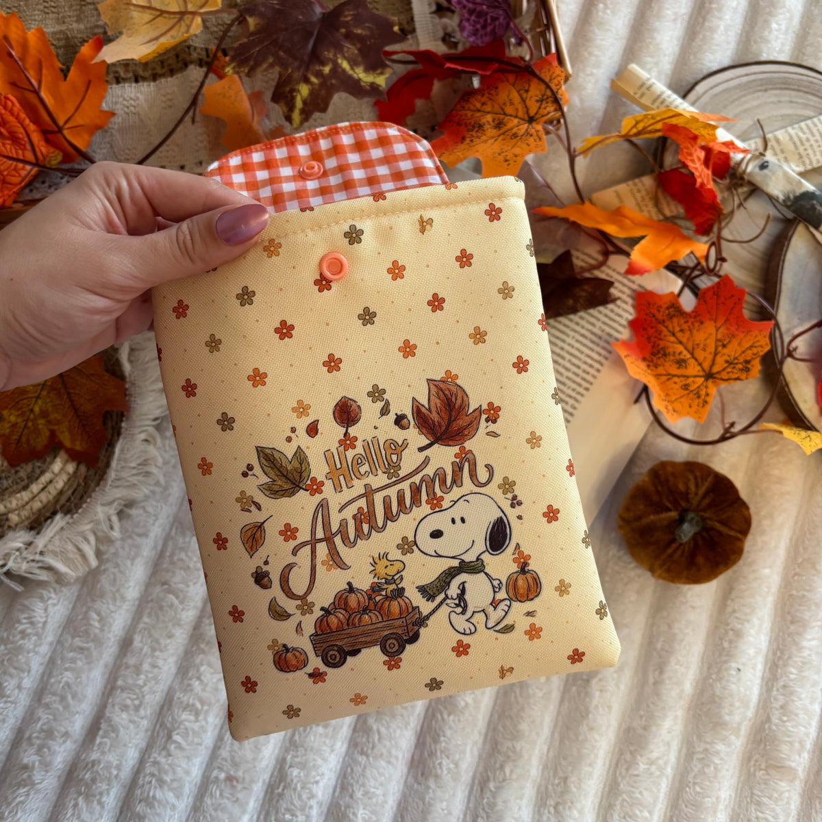 Funda kindle/kobo Hello autumn Snoopy impermeable