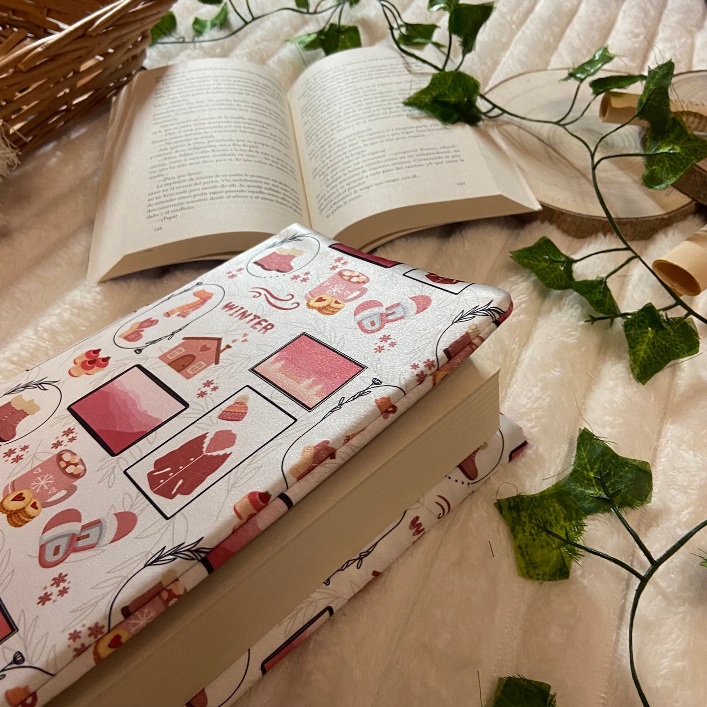 Funda ajustable hello pink winter