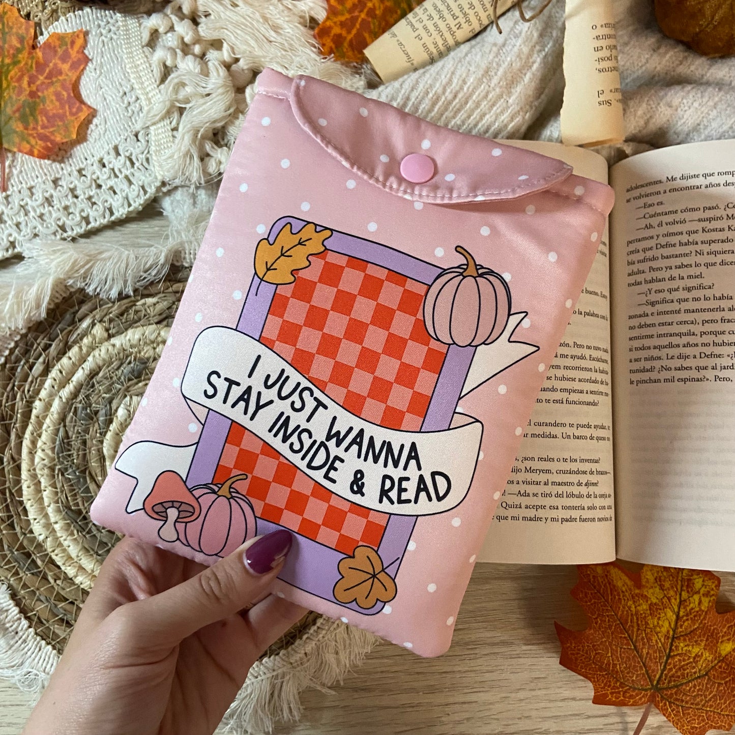 Funda kindle I just wanna stay inside & read outlet