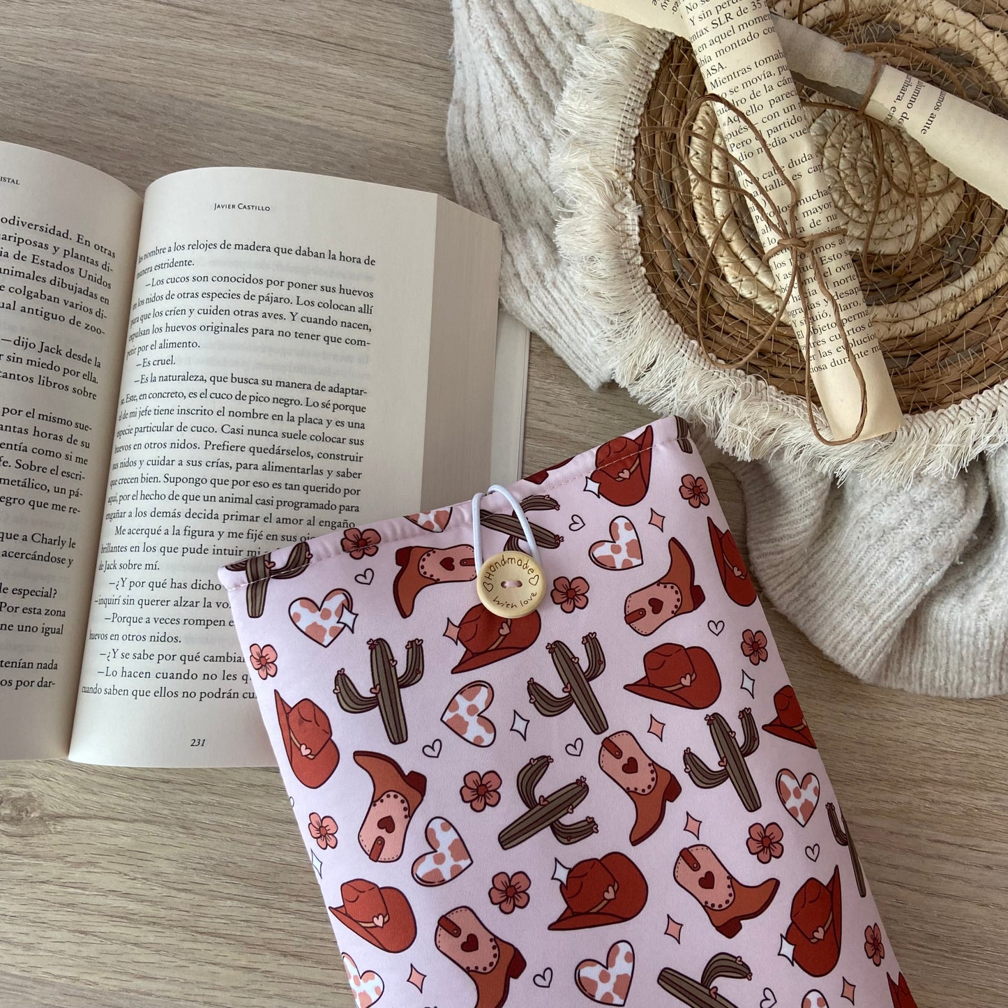 Funda literaria cowboy era