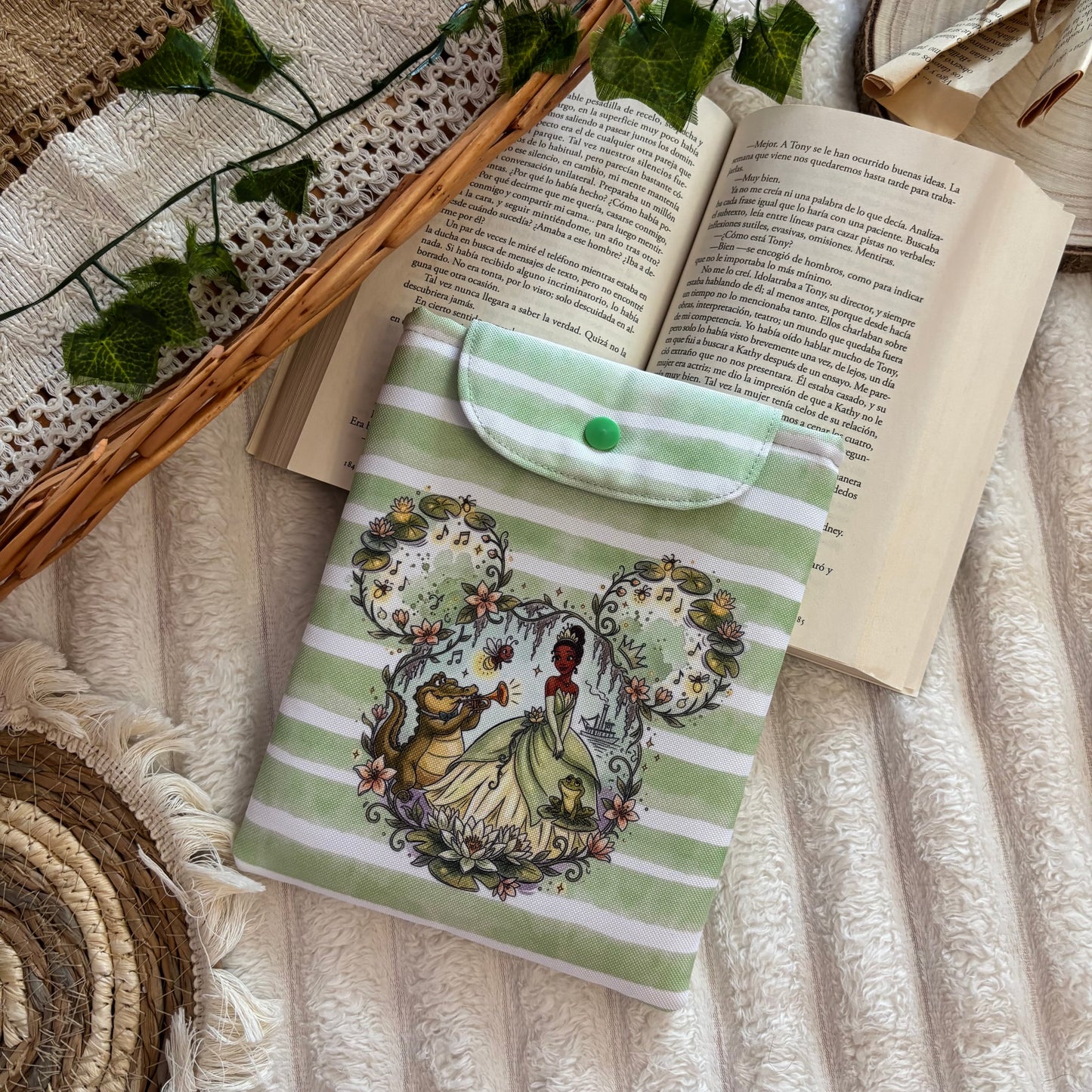 Funda kindle/kobo princesa Tiana impermeable