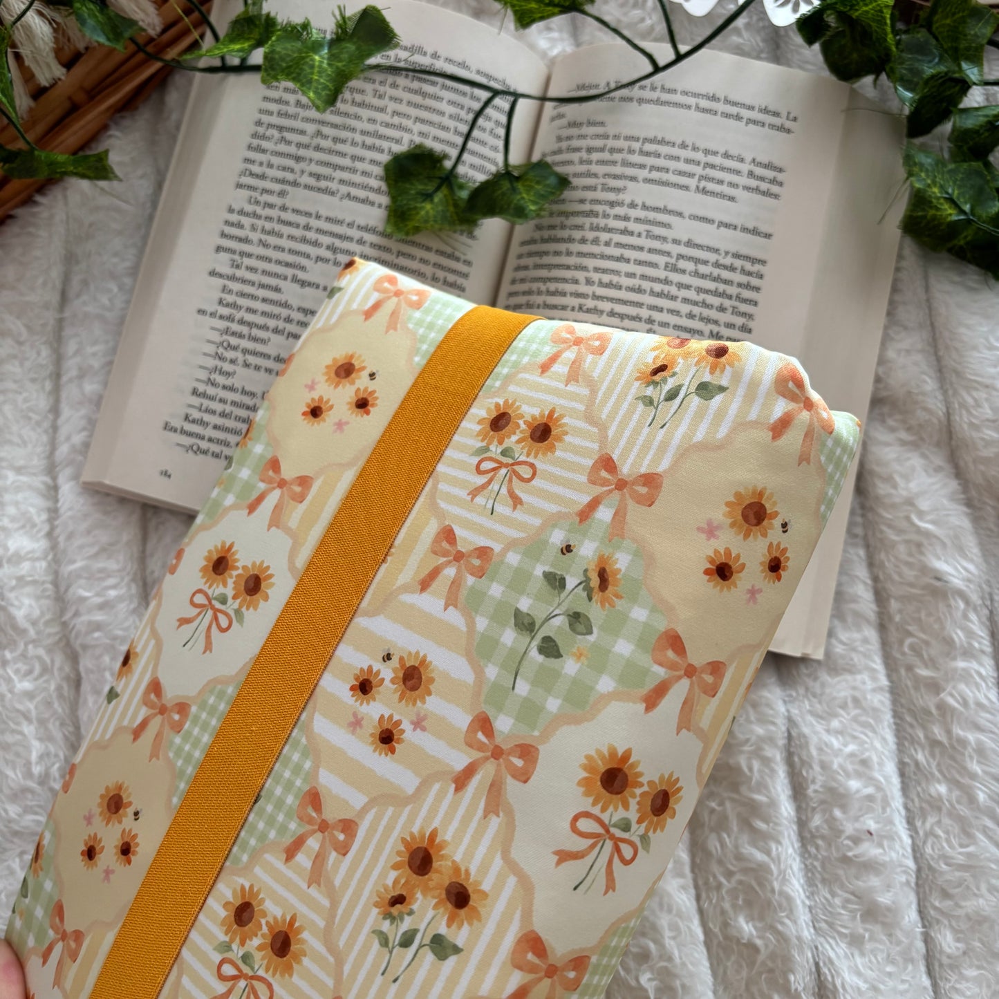 Funda ajustable girasoles en primavera