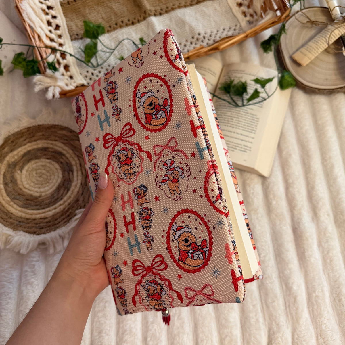 Funda ajustable Winnie navideño impermeable