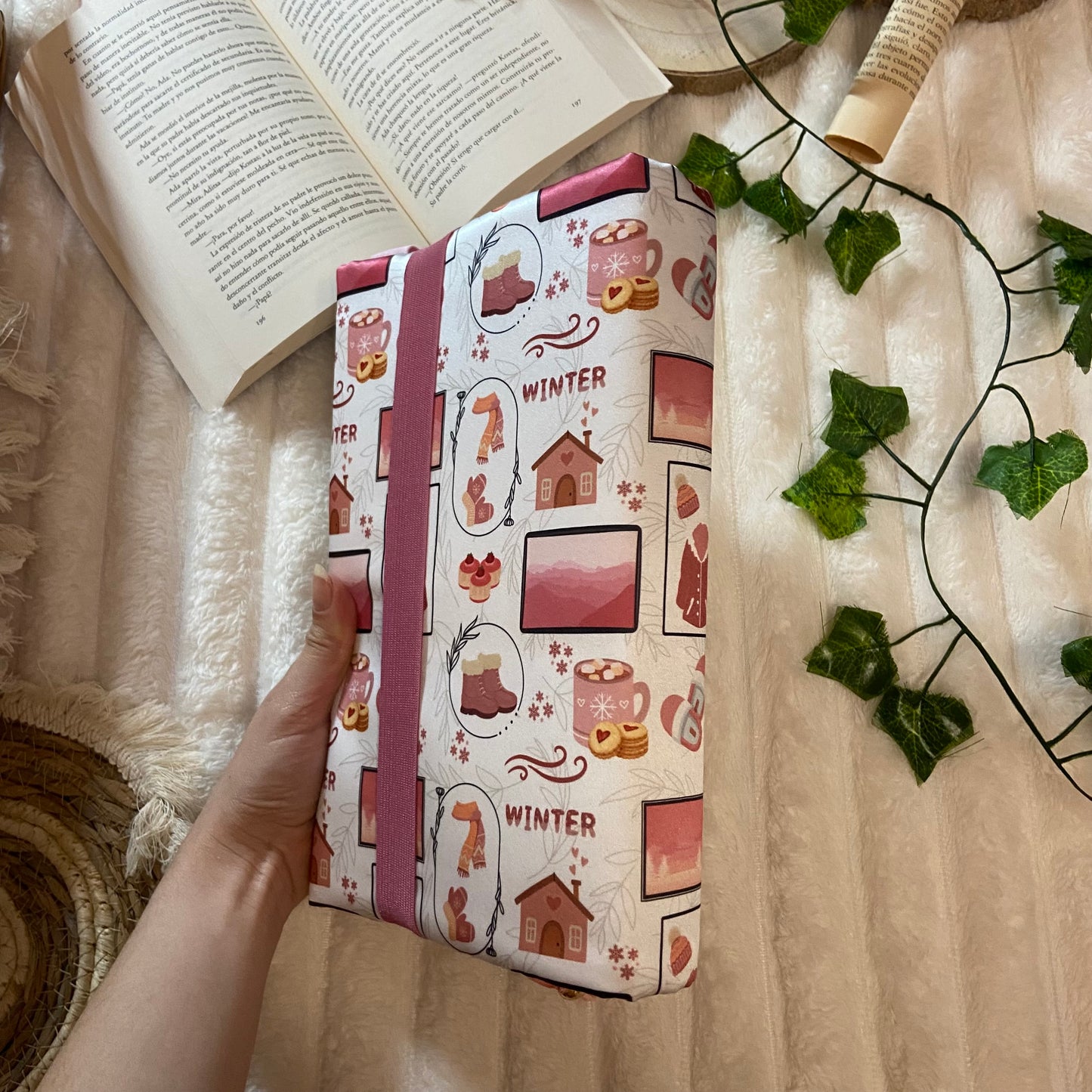 Funda ajustable hello pink winter